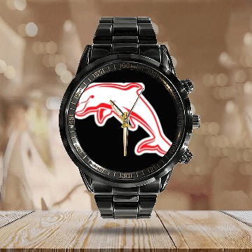 Discover Dolphins NRL Calendar Steel Band Watch