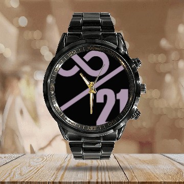 Discover Bitcoin 21 Million Limit - Infinitely Valuable Calendar Steel Band Watch