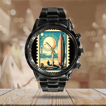 Discover travel Calendar Steel Band Watch