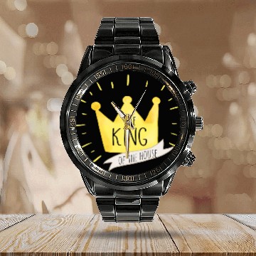 Discover Happy Father's Day Calendar Steel Band Watch