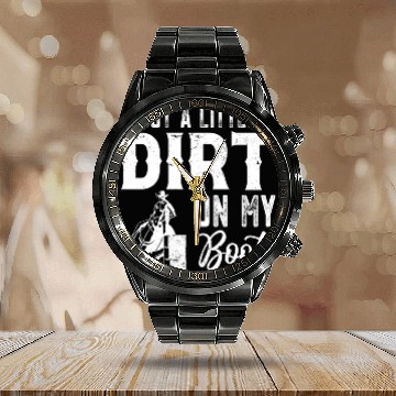Discover Funny Western Riding Horse Barrel Racing Calendar Steel Band Watch