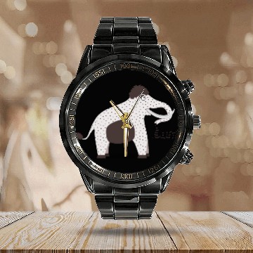 Discover Sweet Luna The Elephant Calendar Steel Band Watch