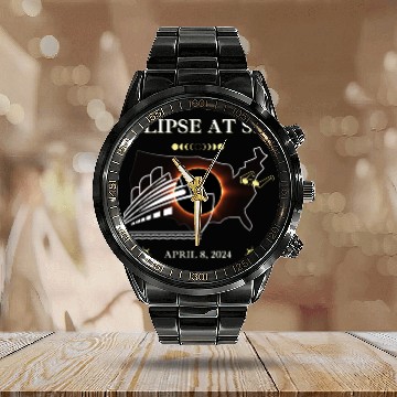 Discover Eclipse At Sea Cruise Ship Adventure Calendar Steel Band Watch