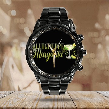 Discover Blutgruppe Margarita Tequila Stag Party Calendar Steel Band Watch