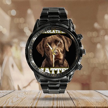 Discover Brown Labrador CHOCOLATE LABS MATTER Labrador Calendar Steel Band Watch