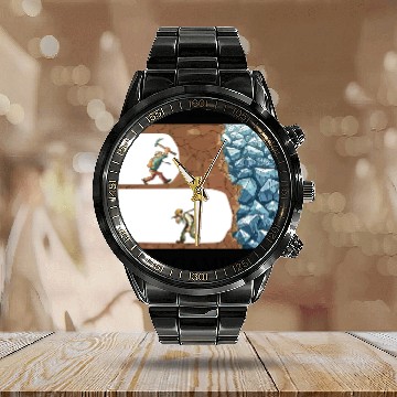 Discover Funny Keep Gambling inspirational Meme Sarcastic Calendar Steel Band Watch