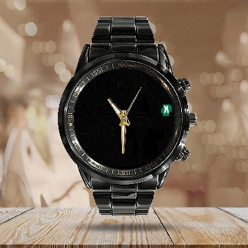 Discover excel wizad funny accountant, bookkeeper and audit Calendar Steel Band Watch