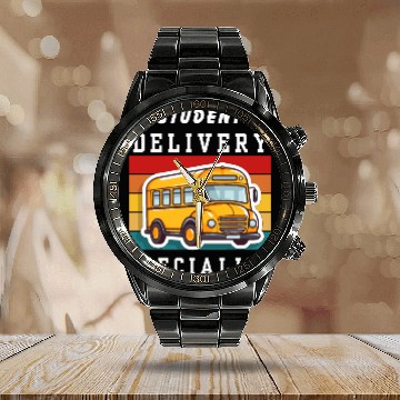 Discover Student Delivery Specialist Calendar Steel Band Watch