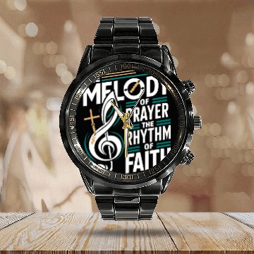 Discover Prayer Songs Jesus Christ Religious Music Praise Calendar Steel Band Watch