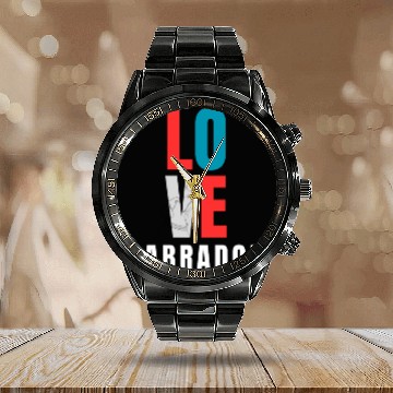Discover Labrador Love | Dog Lover Calendar Steel Band Watch