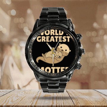 Discover Best Motter Otter Game For Mama Sweet Animals Calendar Steel Band Watch