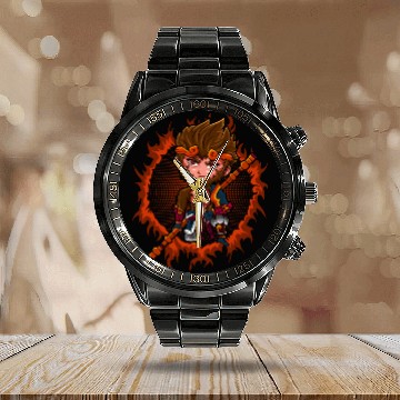 Discover Chibi Monkey King Calendar Steel Band Watch