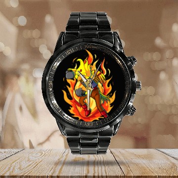 Discover The Boxing Bird of Paradise Calendar Steel Band Watch
