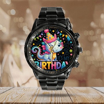 Discover Its My Birthday Sweet Birthday Dragon Calendar Steel Band Watch