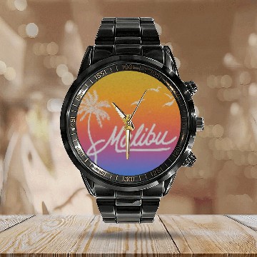 Discover Malibu Calendar Steel Band Watch