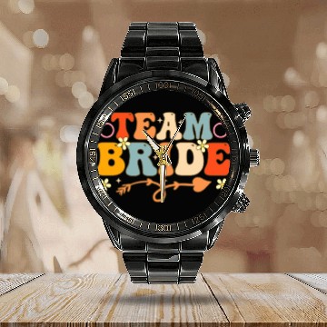 Discover Team Bride Groovy Bridal Party Bachelorette Party Calendar Steel Band Watch