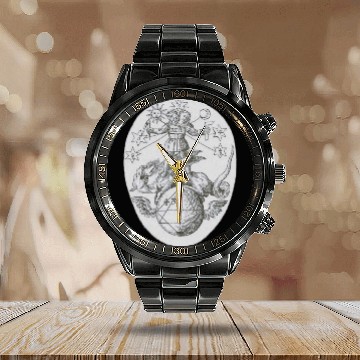 Discover Alchemical Rebis History Calendar Steel Band Watch