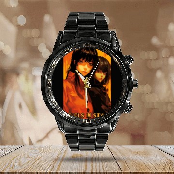 Discover Rebels in Style: Anime Girls Calendar Steel Band Watch