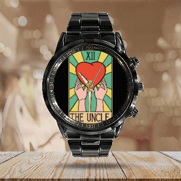 Discover The Uncle Tarot Card Calendar Steel Band Watch