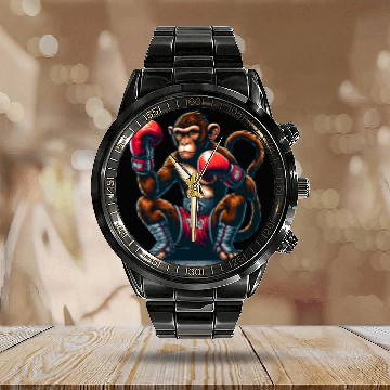 Discover Muay Thai Monkey - Martial Arts Calendar Steel Band Watch