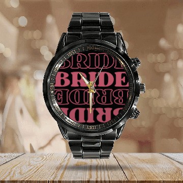 Discover Bride hen night Bachelorette Party matching outfit Calendar Steel Band Watch