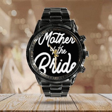 Discover Matching Wedding Party - Mother of the Bride Calendar Steel Band Watch