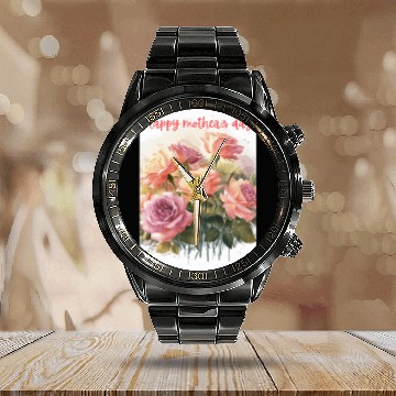 Discover Mothers Day Calendar Steel Band Watch