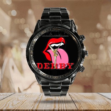 Discover Novelty Talk Derby To Me Calendar Steel Band Watch
