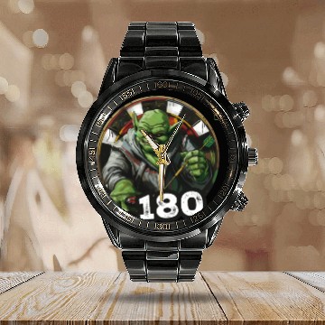 Discover Darts 180 Green Game Champ Dart - Dart Team Calendar Steel Band Watch