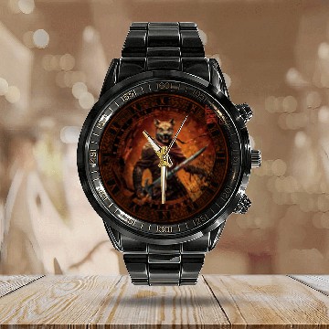 Discover Boardgame Calendar Steel Band Watch, Game Angry Fossa Renegade