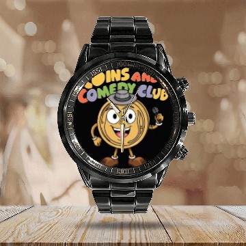 Discover Couns and comedy club Calendar Steel Band Watch