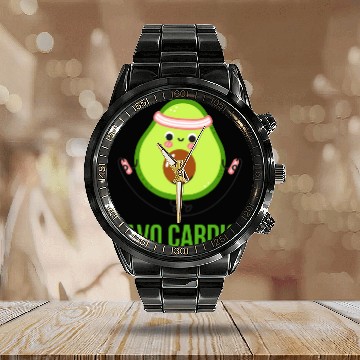 Discover Avocado Gym Avocardio Calendar Steel Band Watch