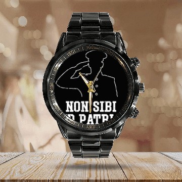 Discover Navy motto Calendar Steel Band Watch