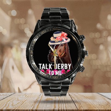 Discover Talk Derby To Me Horse Racing Derby Day Calendar Steel Band Watch