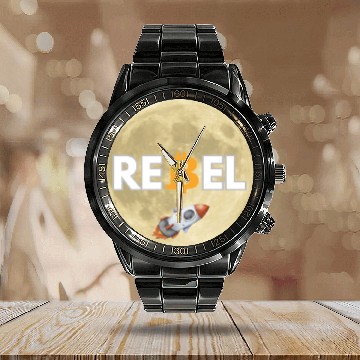 Discover Bitcoin Enthusiasts Calendar Steel Band Watch