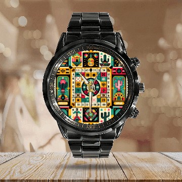 Discover Loteria: Mexico's Bingo Fiesta Calendar Steel Band Watch