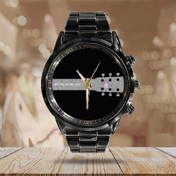 Discover Jeffrey Thomas White Acoustic Guitar Calendar Steel Band Watch