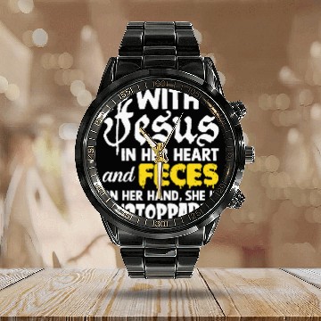 Discover Cringe Jesus Meme Oddly Specific Stupid Funny Calendar Steel Band Watch
