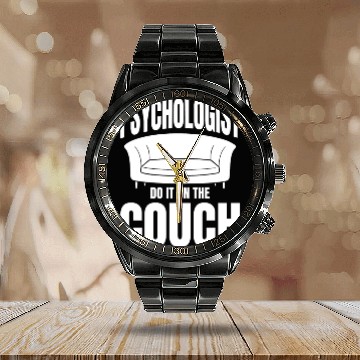 Discover Psychologist Do It On The Couch Calendar Steel Band Watch