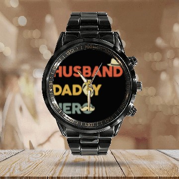 Discover Multi-Role Hero: Husband & Dad Calendar Steel Band Watch