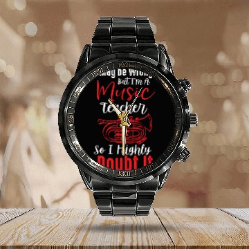 Discover Music Jesus Calendar Steel Band Watch