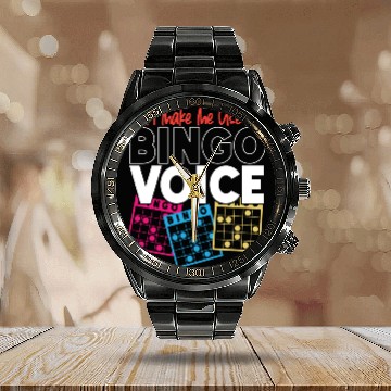 Discover Bingo Player Don't Make Me Use My Calendar Steel Band Watch