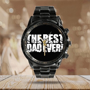 Discover The Best Dad Ever Coolest Daddy in the World Love Calendar Steel Band Watch