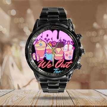 Discover Bruh we out teachers end of school summertime Calendar Steel Band Watch