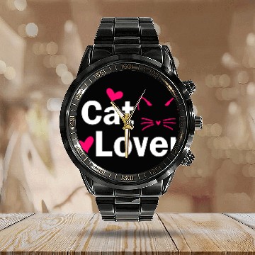 Discover Cat Lover Calendar Steel Band Watch
