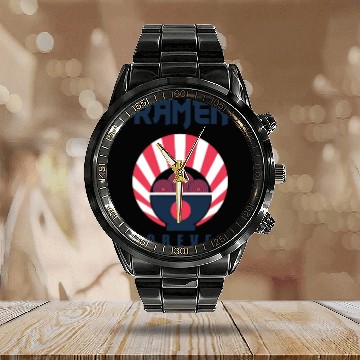 Discover ramen forever for ramen lovers community Calendar Steel Band Watch