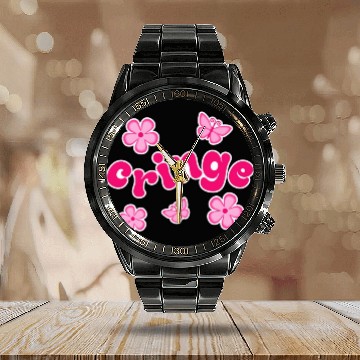 Discover Cringe Calendar Steel Band Watch