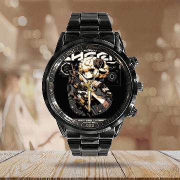 Discover Aries Sheep Future Farm Animal Ram Robot Wool Calendar Steel Band Watch