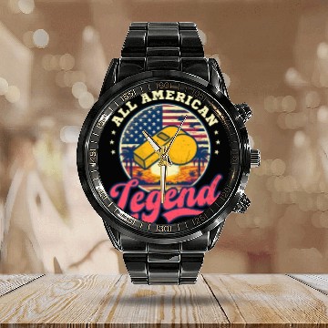 Discover 4th Of July PE Teacher All American Legend Calendar Steel Band Watch