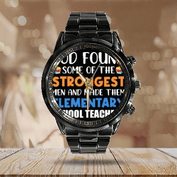Discover Siddikur Elementary School 28 Calendar Steel Band Watch